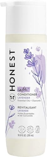 The Honest Company Silicone-Free Conditioner, Gentle Tear-Free Hypoallergenic Baby Hair Care with Naturally Derived Ingredients Lavender Calm 10 fl oz