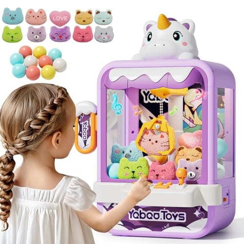 Vanvimen Claw Machine for Kids Girl, Vending Machines Toys for Girls 4 5 6 7 8, Unicorns Girls Toys Age 6-8, Arcades Game Party Toy Age 6-7,Ideas Birthday Gifts for Girl 4 5 6 9 Year Old